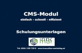 CMS-Modul einfach - schnell - effizient Schulungsunterlagen