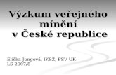 Výzkum veřejného mínění  v České republice
