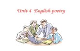 Unit 4  English poetry