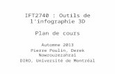 IFT2740 :  Outils de l'infographie 3D Plan de cours