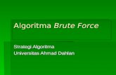 Algoritma  Brute Force