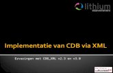 Implementatie van CDB via XML