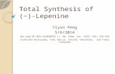 Total Synthesis of (−)- Lepenine