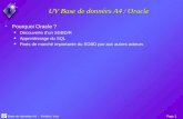 UV Base de données A4 / Oracle