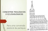 CONCEITOS TEOLÓGICOS  E  E CLESIOLÓGICOS