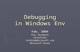 Debugging in Windows Env