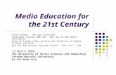 Media Education for the 21st Century