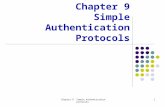 Chapter 9 Simple Authentication Protocols