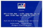 AFD ở Việt Nam : triển vọng nào cho sự phát triển hợp tác công tư (PPP) ?