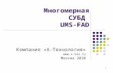 Многомерная СУБД  UMS-FAD