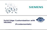 Solid Edge Customization with VB2005          (Fundamentals)