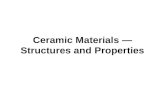 Ceramic Materials  —  Structures and Properties