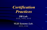 Certification Practices