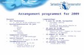 Arrangement programmet for 2009