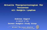 Aktuelle Therapiestrategien für Patienten  mit Hodgkin Lymphom