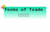 Terms of Trade  贸易条件