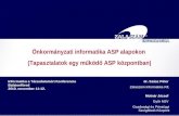 Önkormányzati informatika ASP alapokon  (Tapasztalatok egy működő ASP központban)