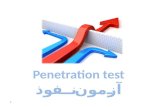 Penetration test آزمون نفوذ