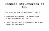 Données structurées et XML