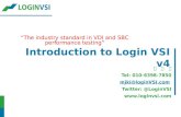 Introduction to Login VSI  v 4