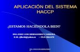 APLICACIÓN DEL SISTEMA HACCP