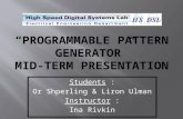 “programmable Pattern generator” mid-term presentation