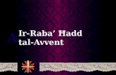 Ir -Raba’  Ħ add  tal - Avvent