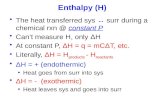 Enthalpy (H)