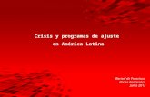 Crisis  y programas de  ajuste en América  Latina