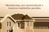Monitoring cen nemovitostí z inzerce realitního portálu