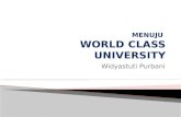 MENUJU  WORLD CLASS UNIVERSITY