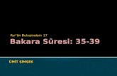 Bakara Sûresi: 35-39