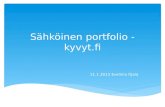 Sähköinen portfolio -  kyvyt.fi