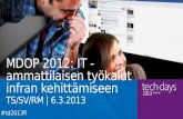 MDOP 2012: IT - ammattilaisen työkalut infran kehittämiseen