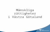 Mänskliga rättigheter i Västra Götaland