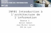 INF01 Introduction à l’architecture de l’information Séance 1