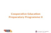 Cooperative Education Preparatory Programme II