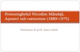 Protosinghelul Ni codim Măndiţă, Apostol sub comunism (1889-1975)