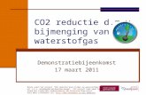 CO2 reductie d.m.v. bijmenging van waterstofgas