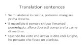 Translation sentences