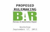 PROPOSED RULEMAKING