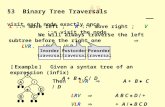 §3  Binary Tree Traversals                                      ——  visit each node exactly once