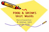 FOOD & DRINKS Unit Words