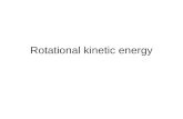 Rotational kinetic energy