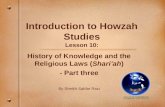 Introduction to Howzah Studies Lesson 10: