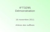 IFT3295 Démonstration