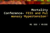 Mortality Conference–  FESS and Pulmonary Hypertension
