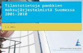 Tilastotietoja pankkien maksujärjestelmistä Suomessa 2001-2010
