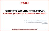 Administrativo - REGIME JURÍDICO ADMINISTRATIVO
