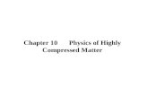 Chapter 10  Physics of Highly Compressed Matter
